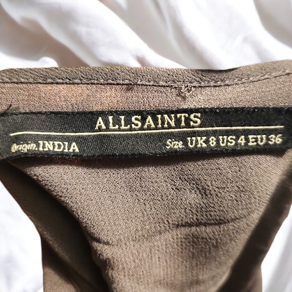 All Saints raw silk kurti top - Picture 4 of 4